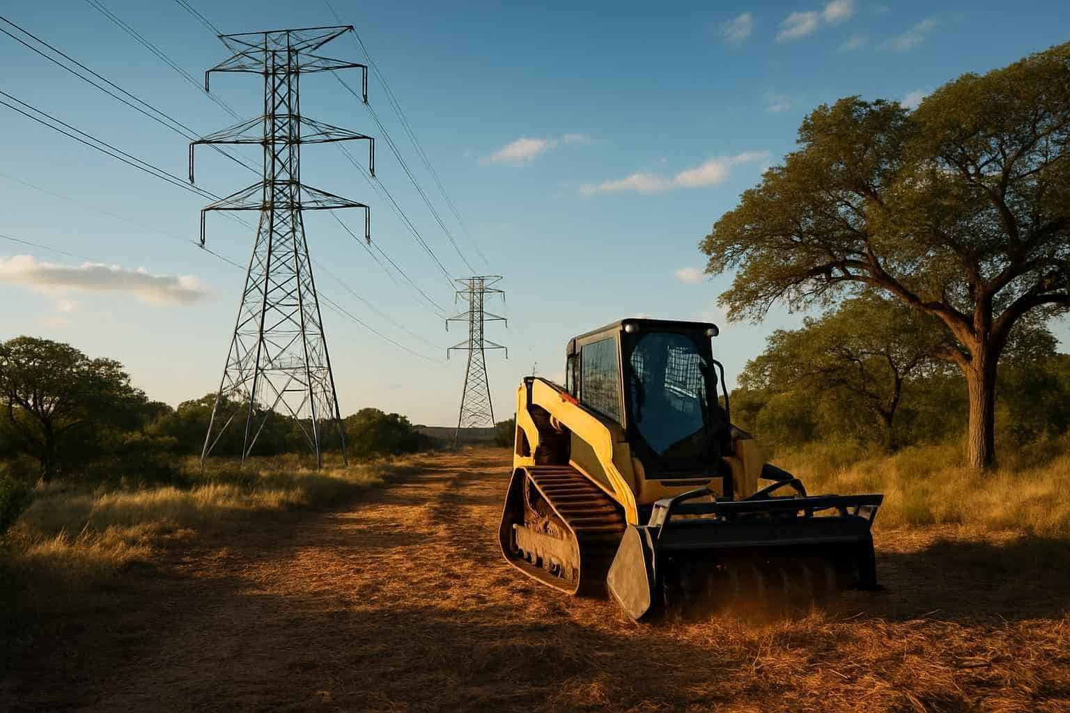 Utility ROW Clearing in Blanco Texas