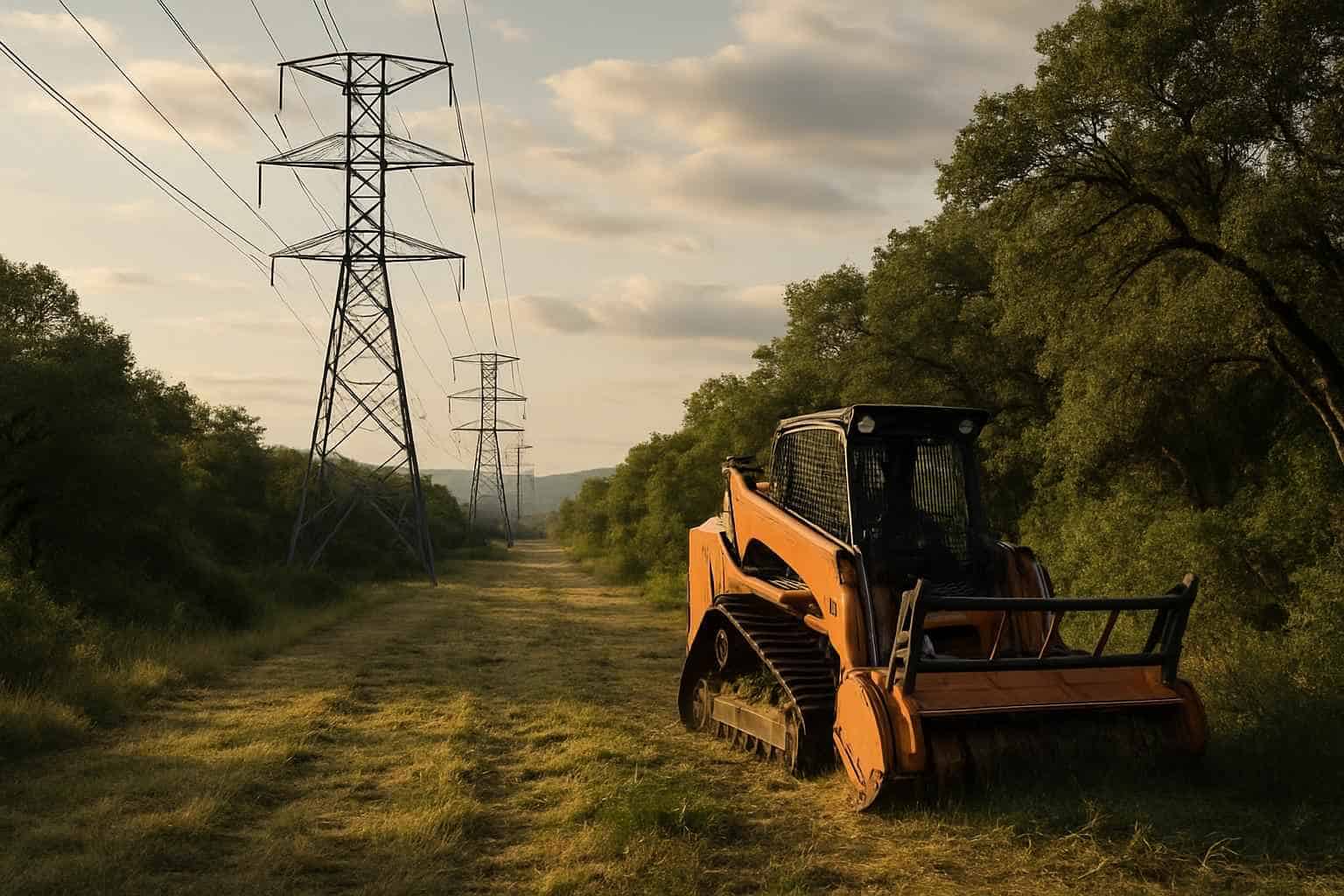 Utility ROW Clearing in Camp Verde Texas