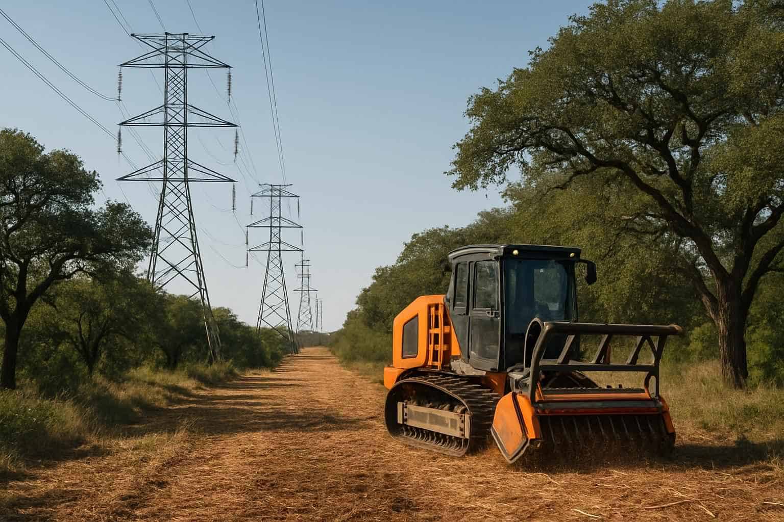 Utility ROW Clearing in Kendalia Texas