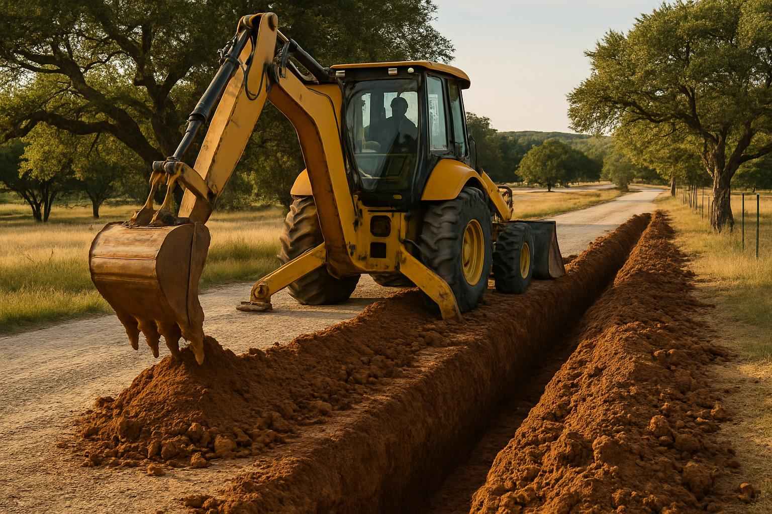 Utility Trenching in Kendalia Texas