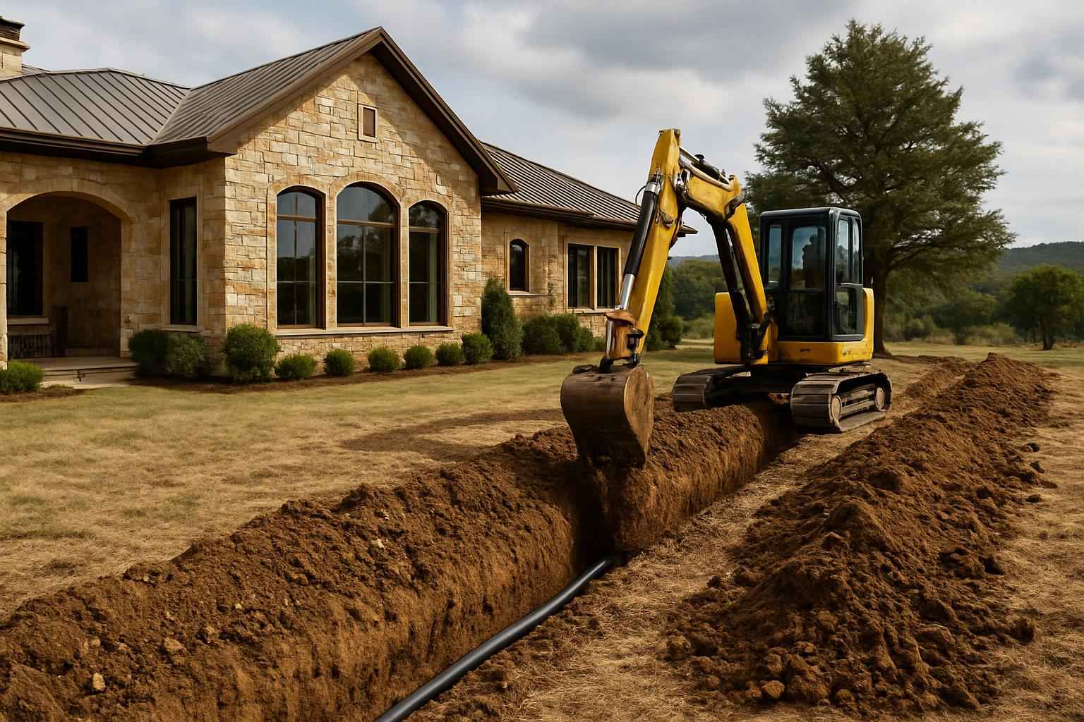 Utility Trenching in Mountain Home Texas