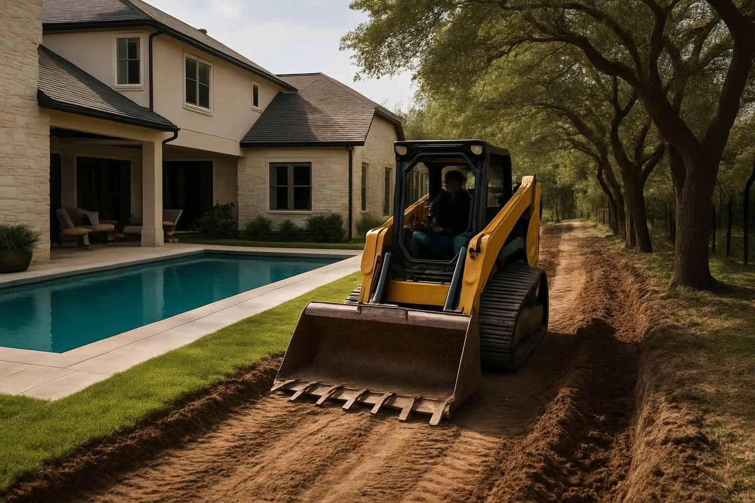 Access Prep for Pool Dig in Boerne Texas