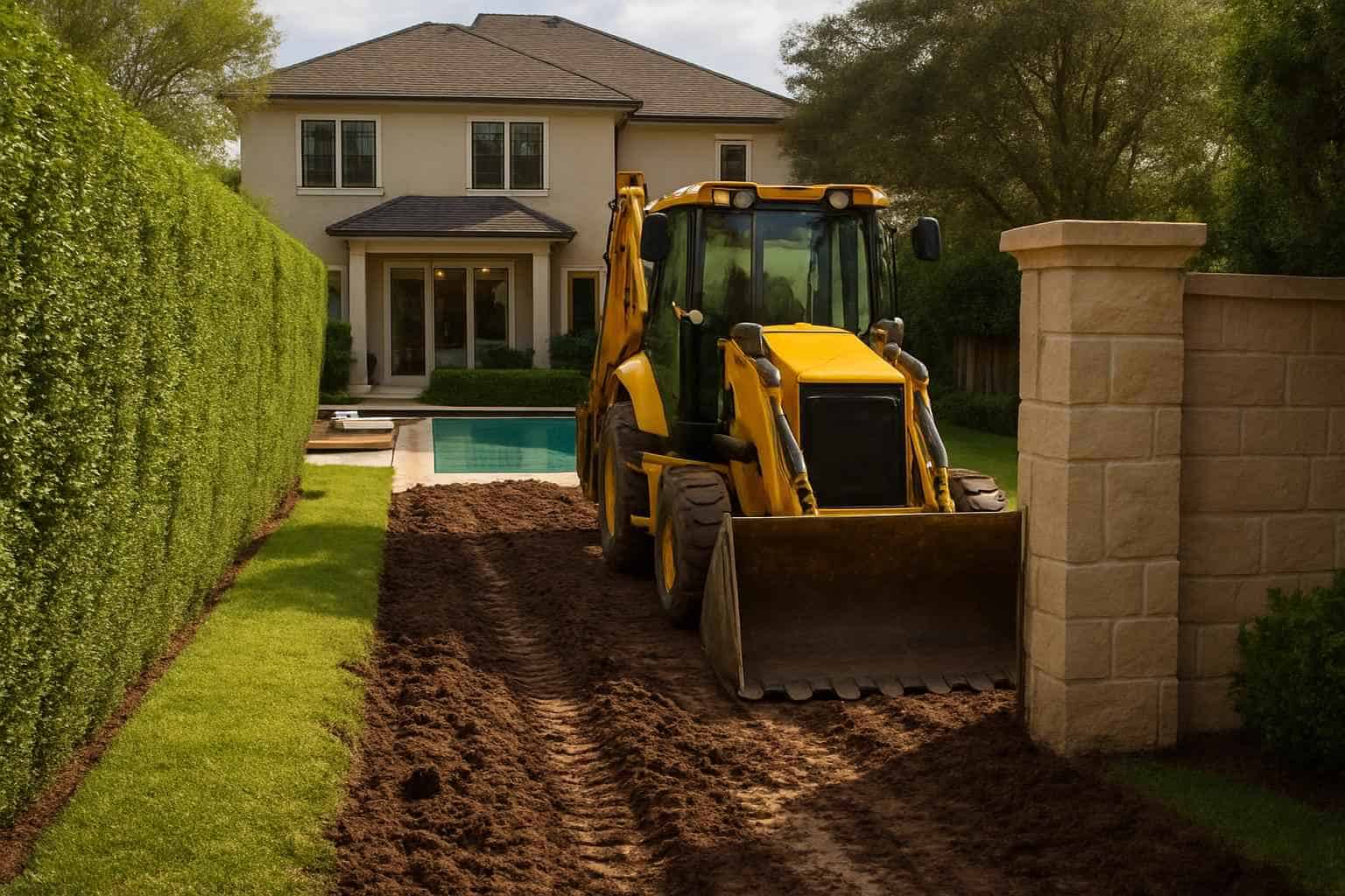 Access Prep for Pool Dig in Cypress Mill Texas