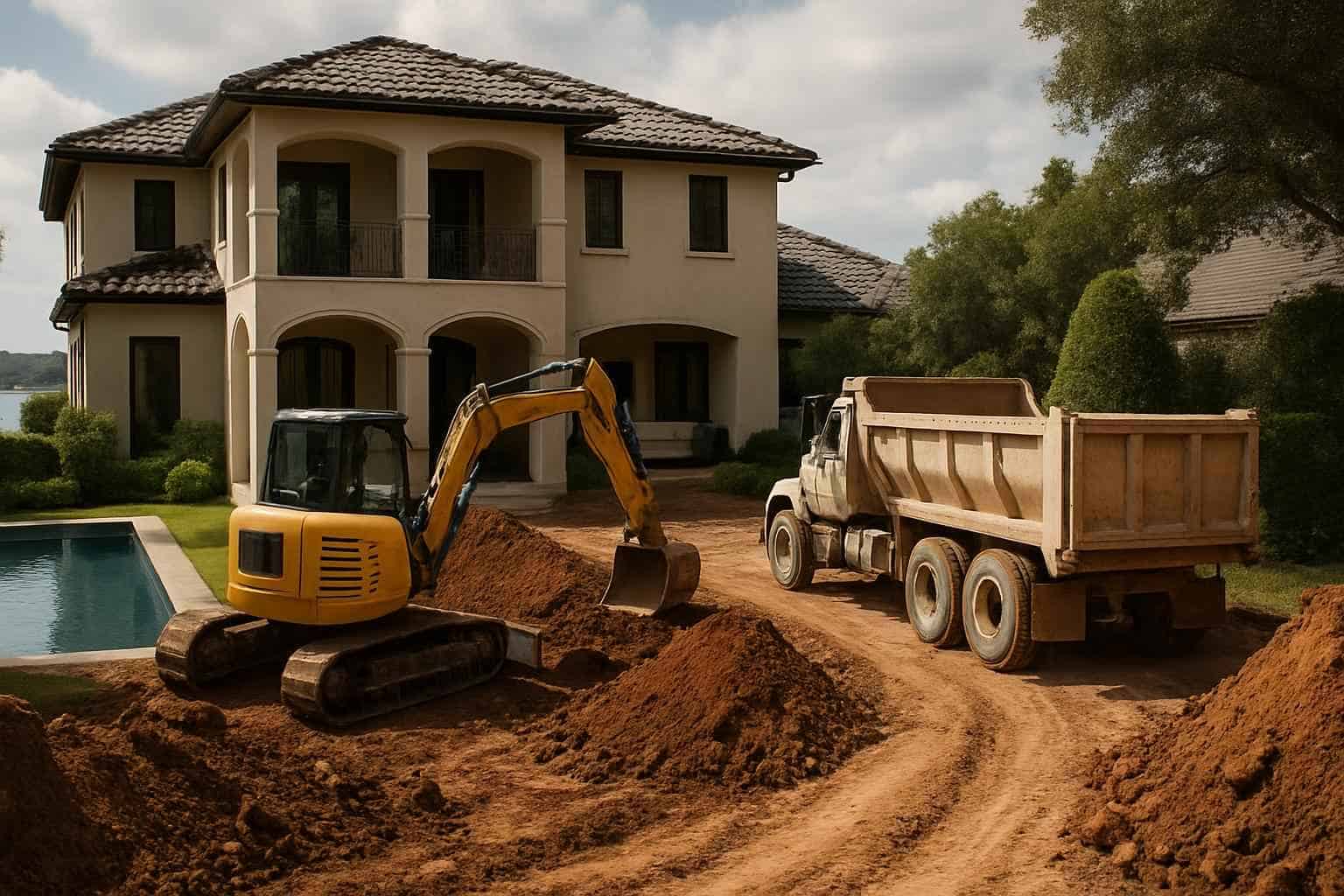 Access Prep for Pool Dig in Horseshoe Bay Texas