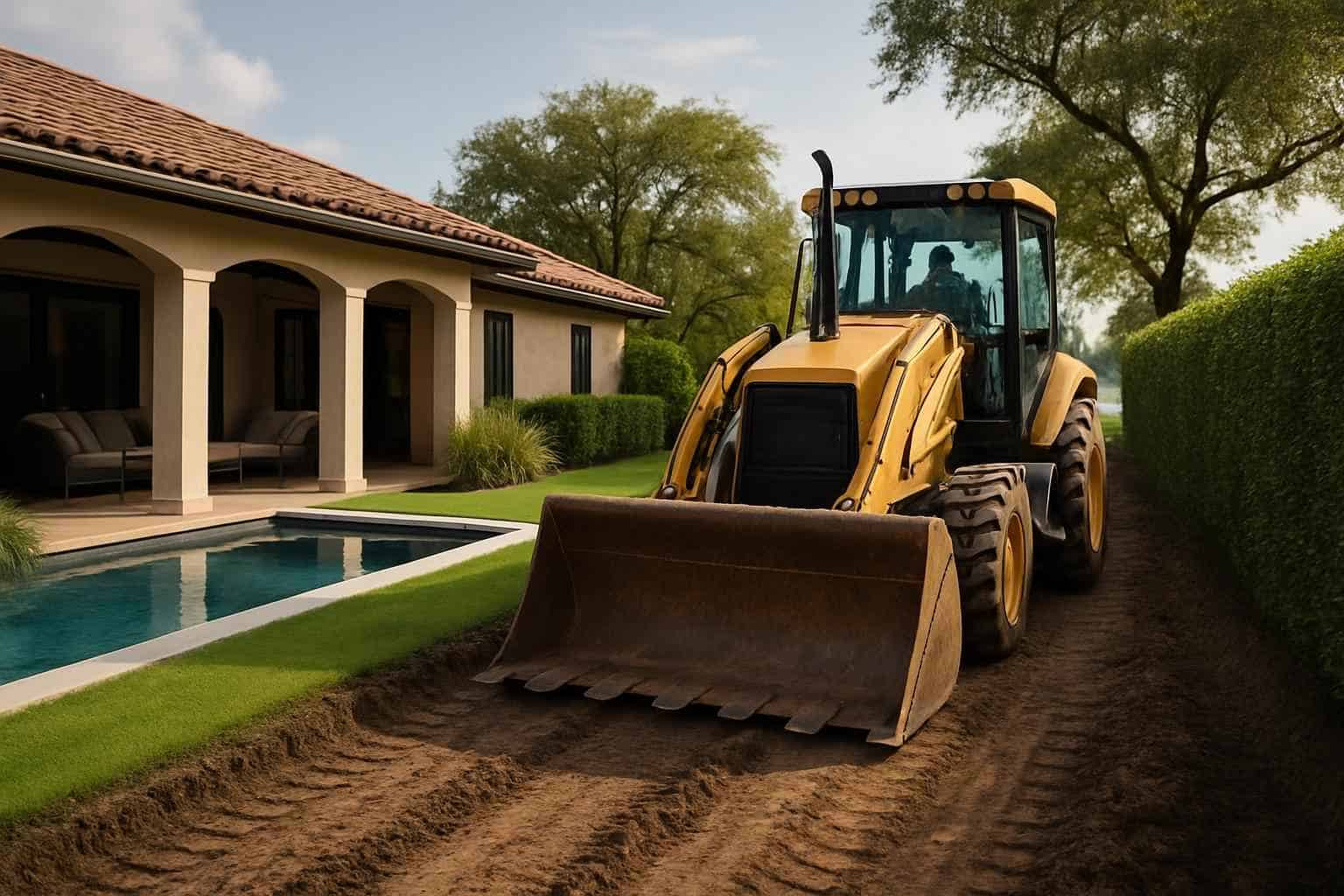 Access Prep for Pool Dig in Kingsland Texas