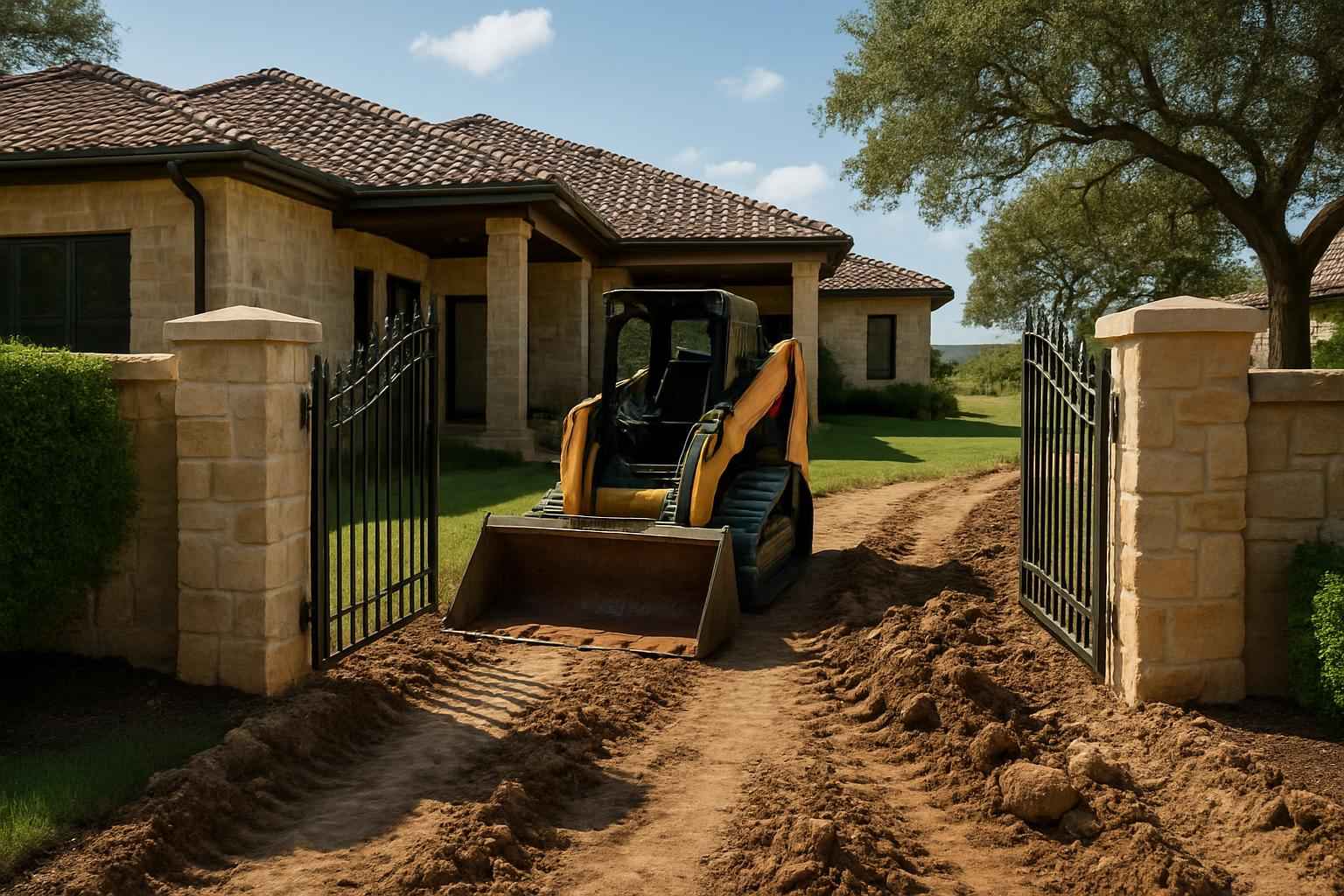 Access Prep for Pool Dig in Llano Texas