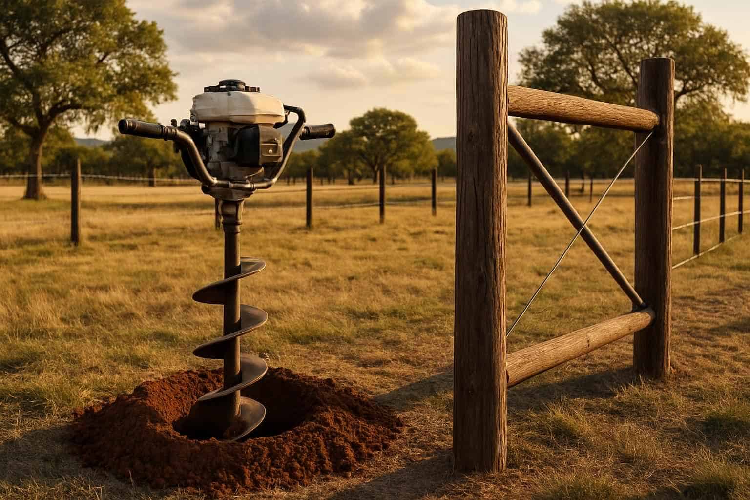 Auger Holes And H Braces in Horseshoe Bay Texas