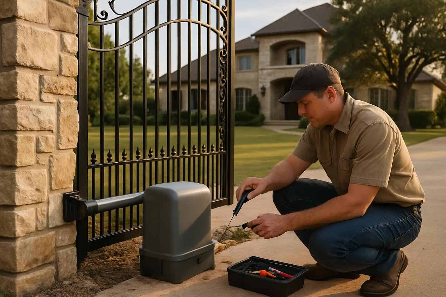Automatic Gate Opener Prep in Cypress Mill Texas