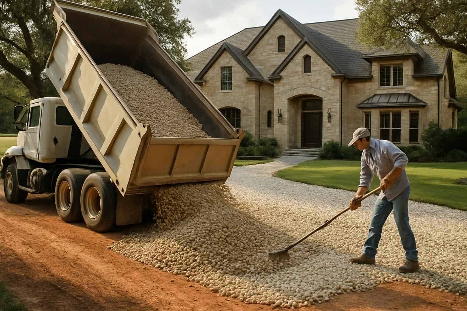 Base Delivery and Spread in Cypress Mill Texas