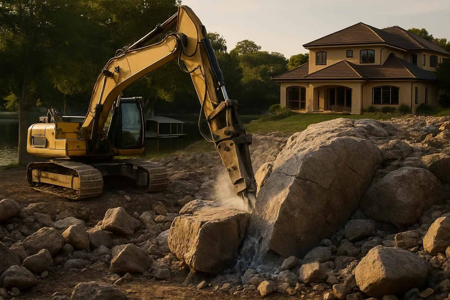 Bedrock Reduction in Granite Shoals Texas