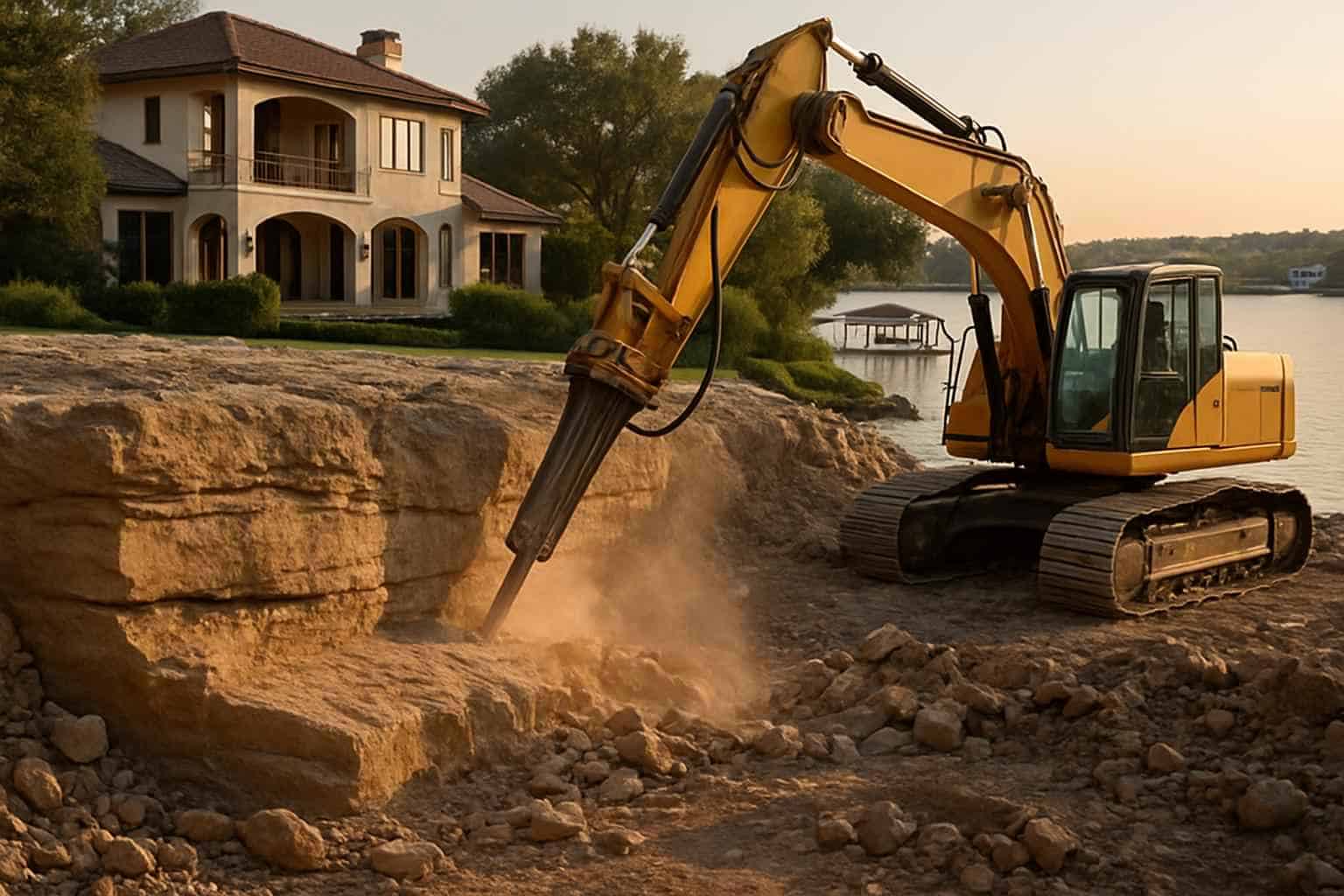 Bedrock Reduction in Horseshoe Bay Texas