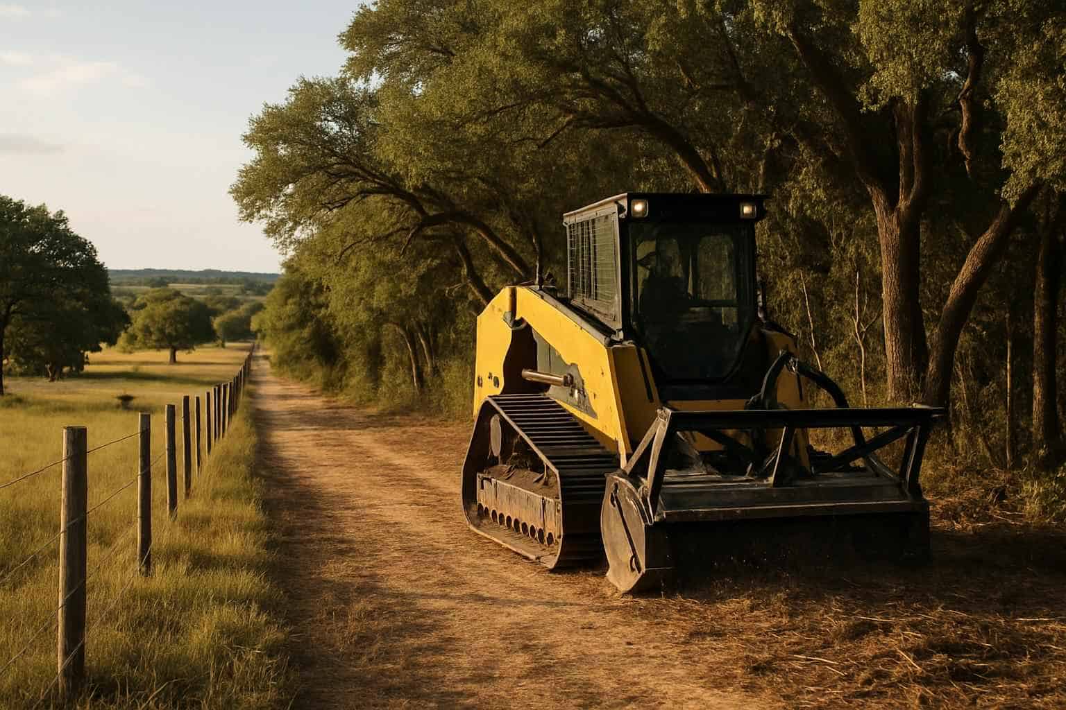 Boundary Line Clearing in Cypress Mill Texas