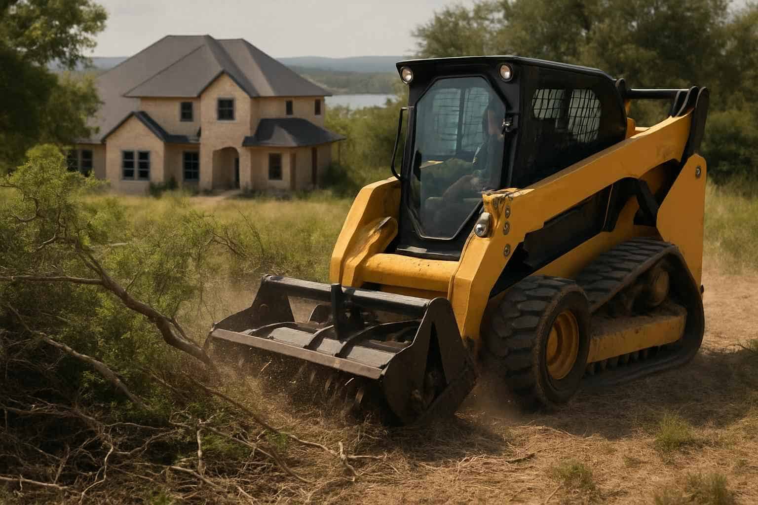 Brush Clearing for New Builds in Cottonwood Shores Texas