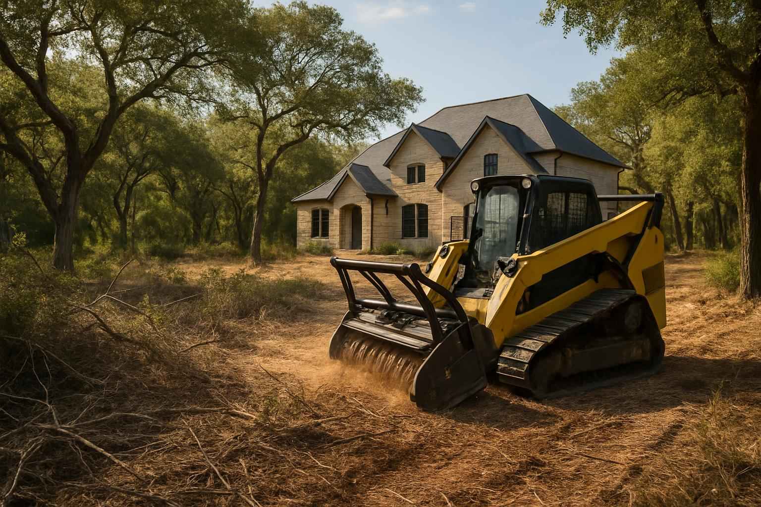 Brush Clearing for New Builds in Cypress Mill Texas