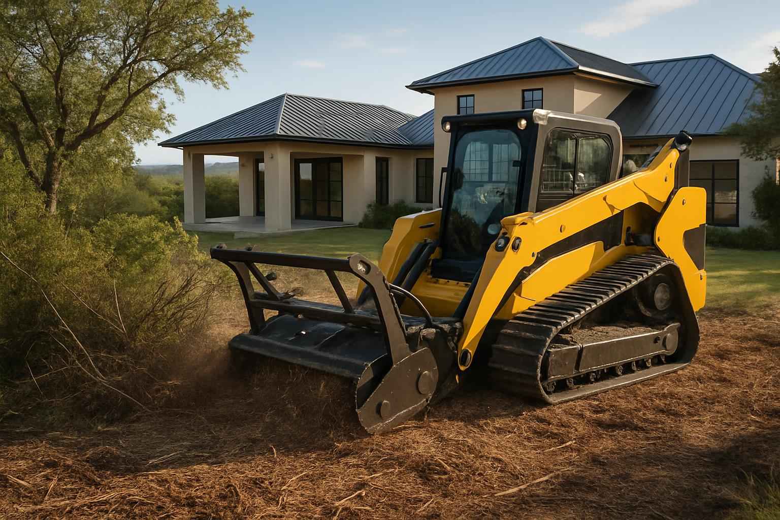 Brush Clearing for New Builds in Horseshoe Bay Texas