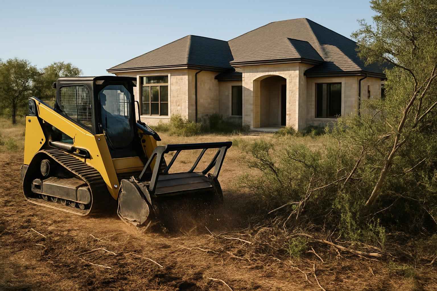 Brush Clearing for New Builds in Kingsland Texas