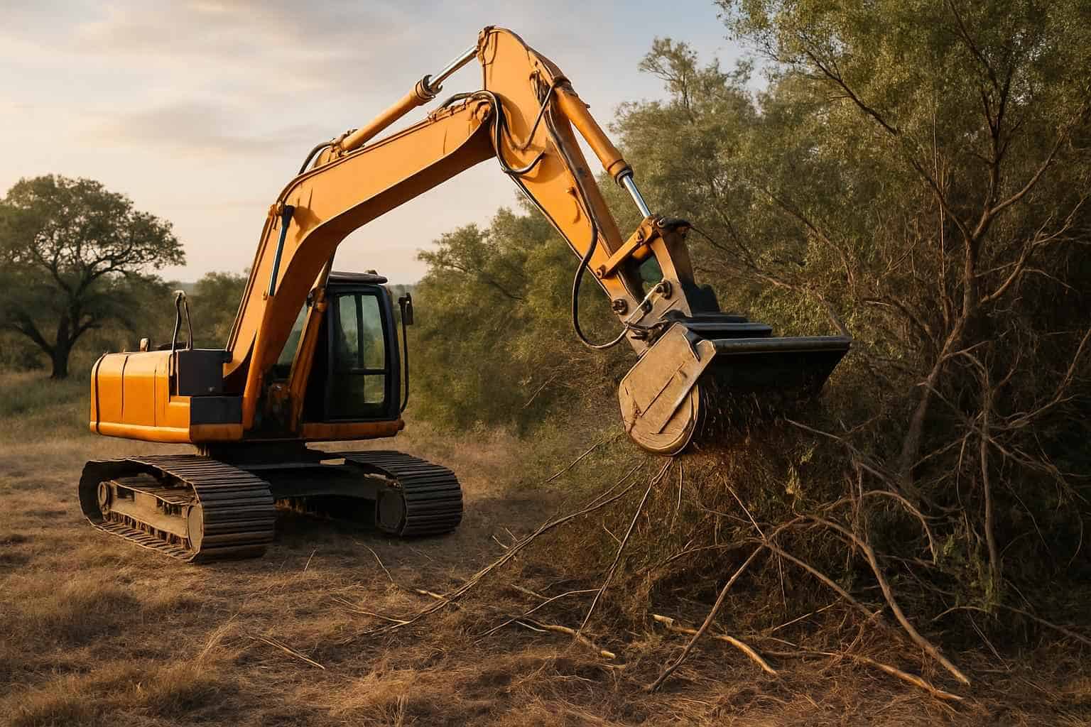 Brush Clearing for New Builds in Llano Texas