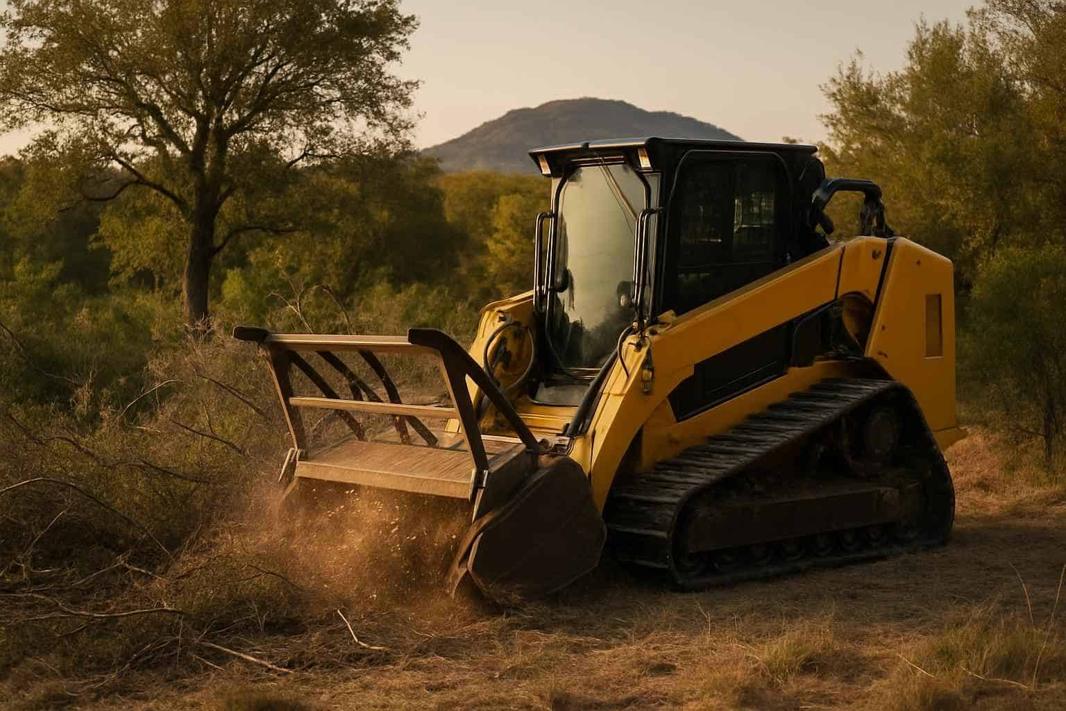 Brush Clearing in Round Mountain Texas