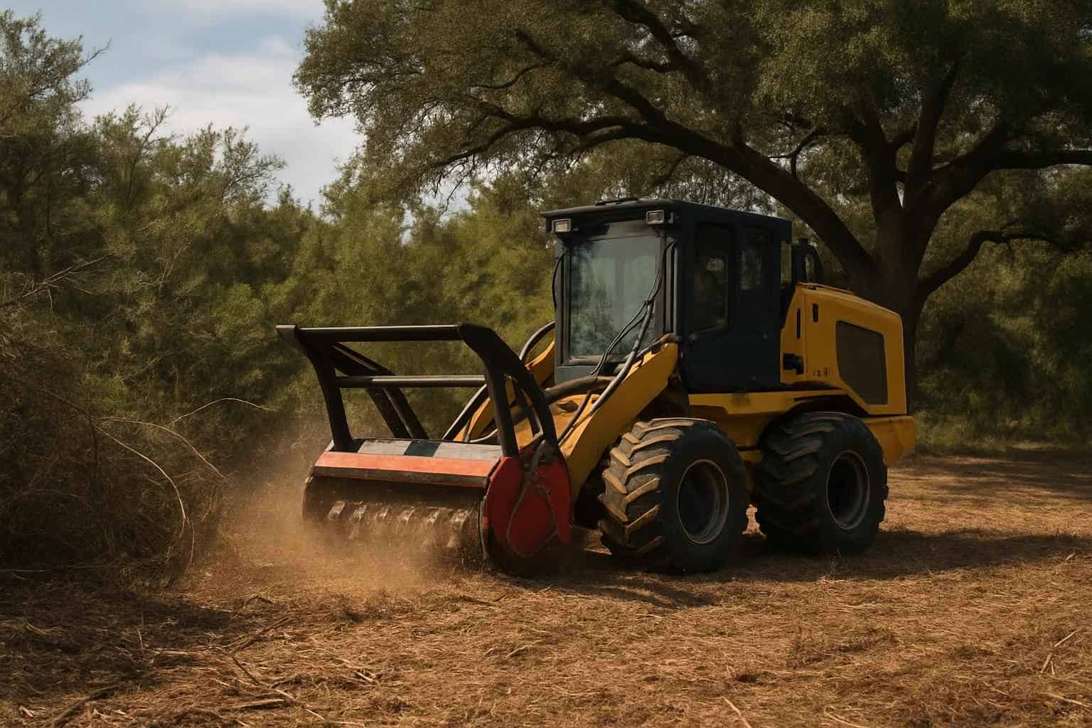 Brush Mulching in Cypress Mill Texas