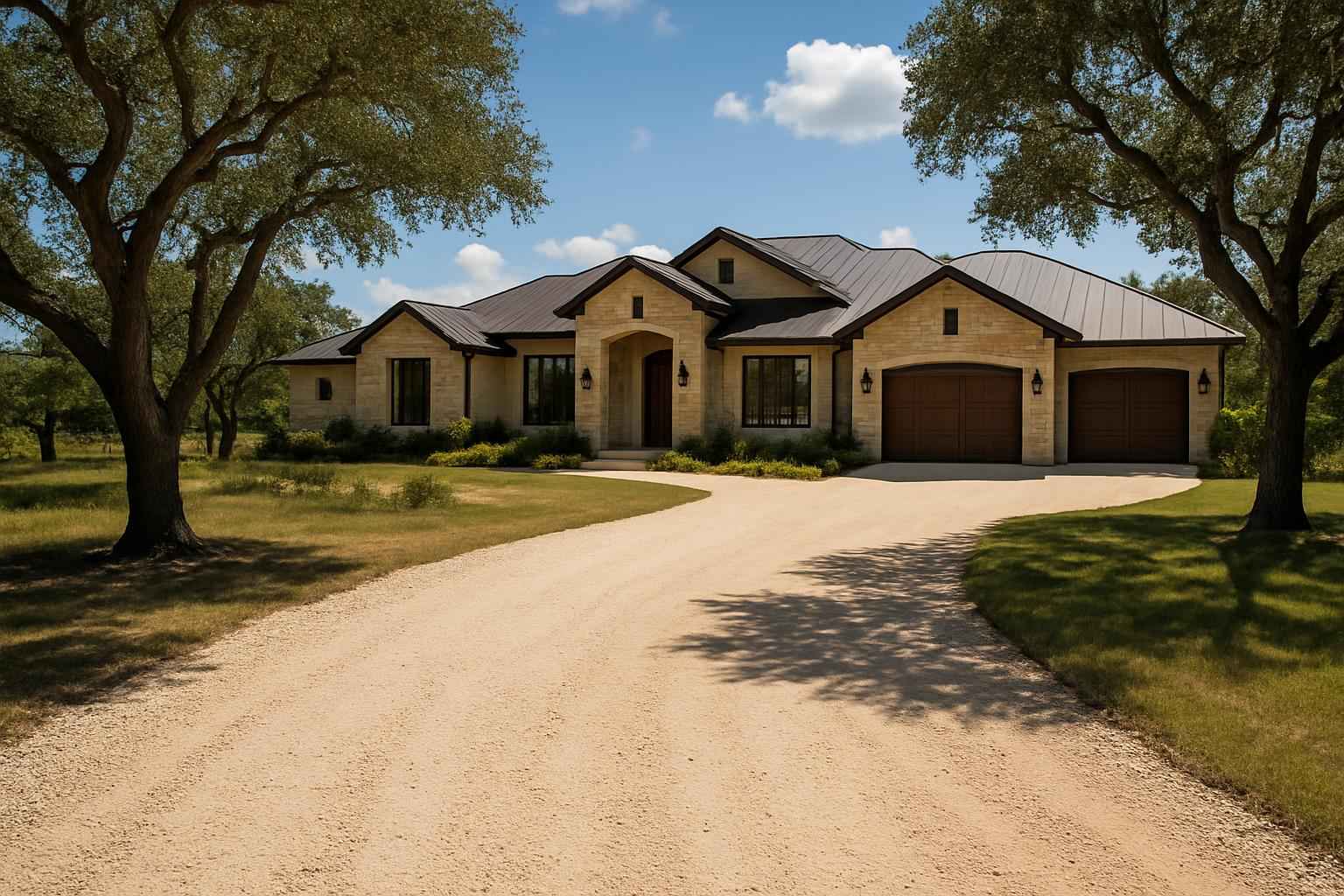 Caliche Driveway in Boerne Texas