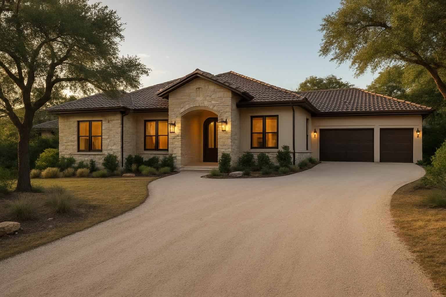 Caliche Driveway in Granite Shoals Texas