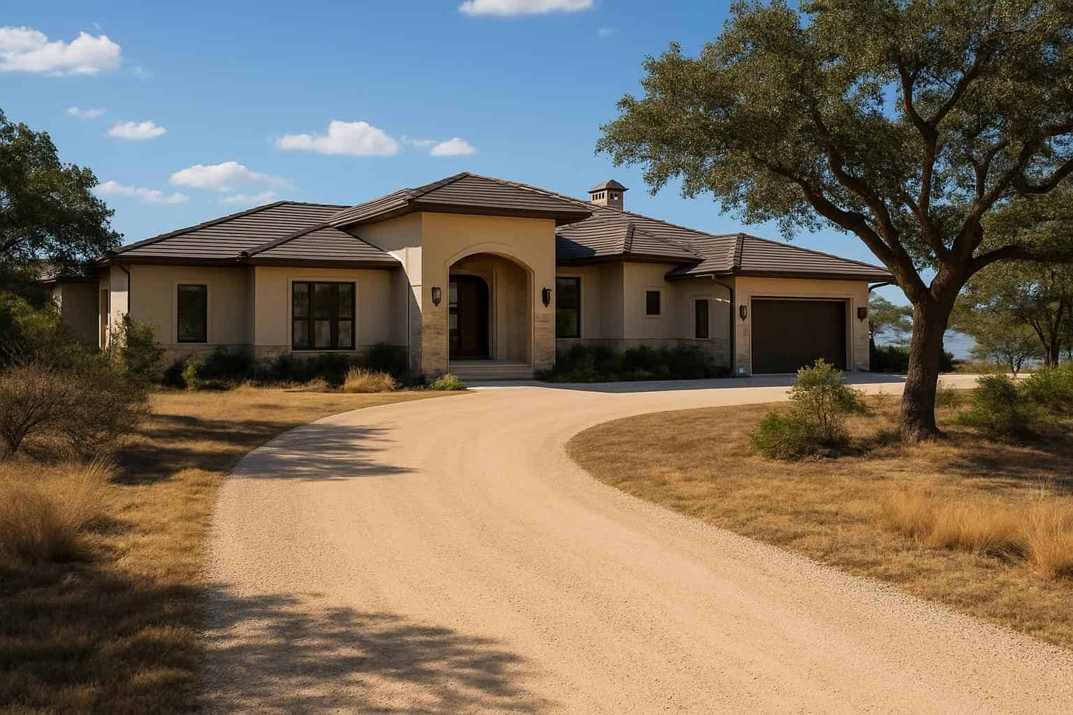 Caliche Driveway In Horseshoe Bay Texas