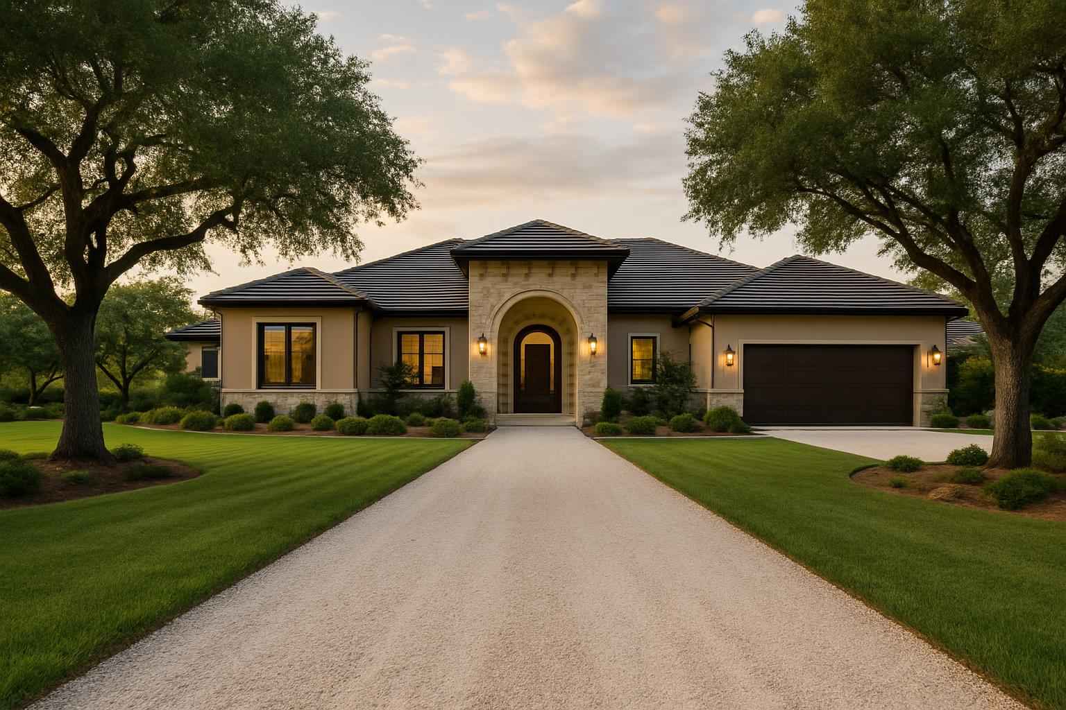 Caliche Driveway in Kingsland Texas