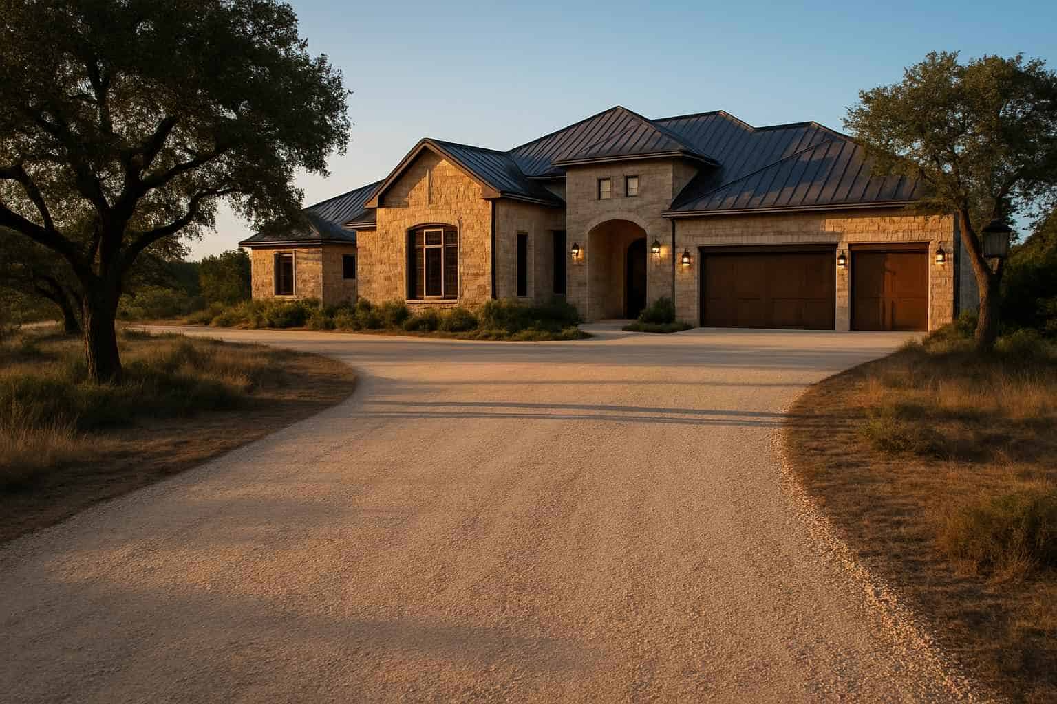 Caliche Driveway in Llano Texas