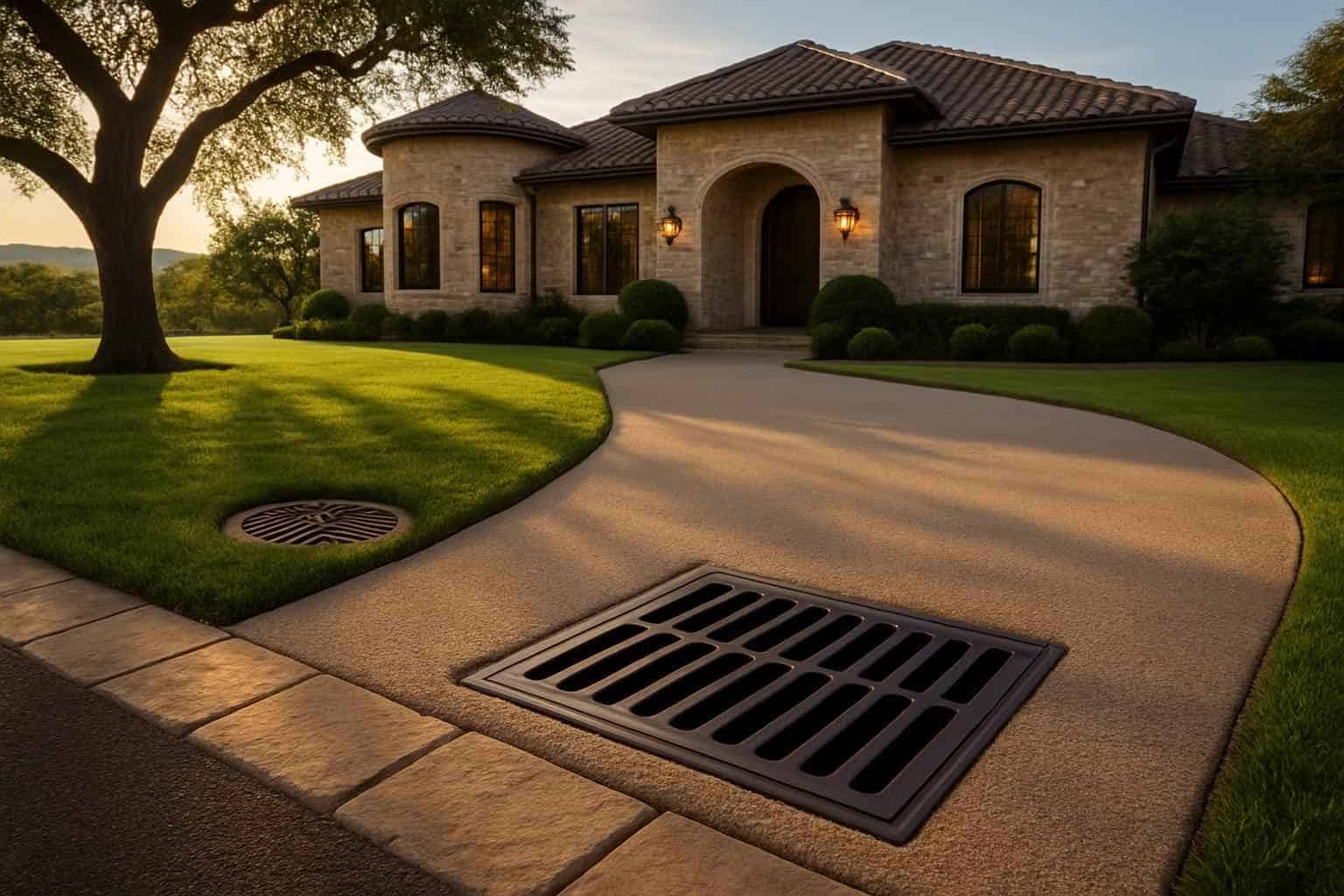 Catch Basins and Surface Drains in Round Mountain Texas