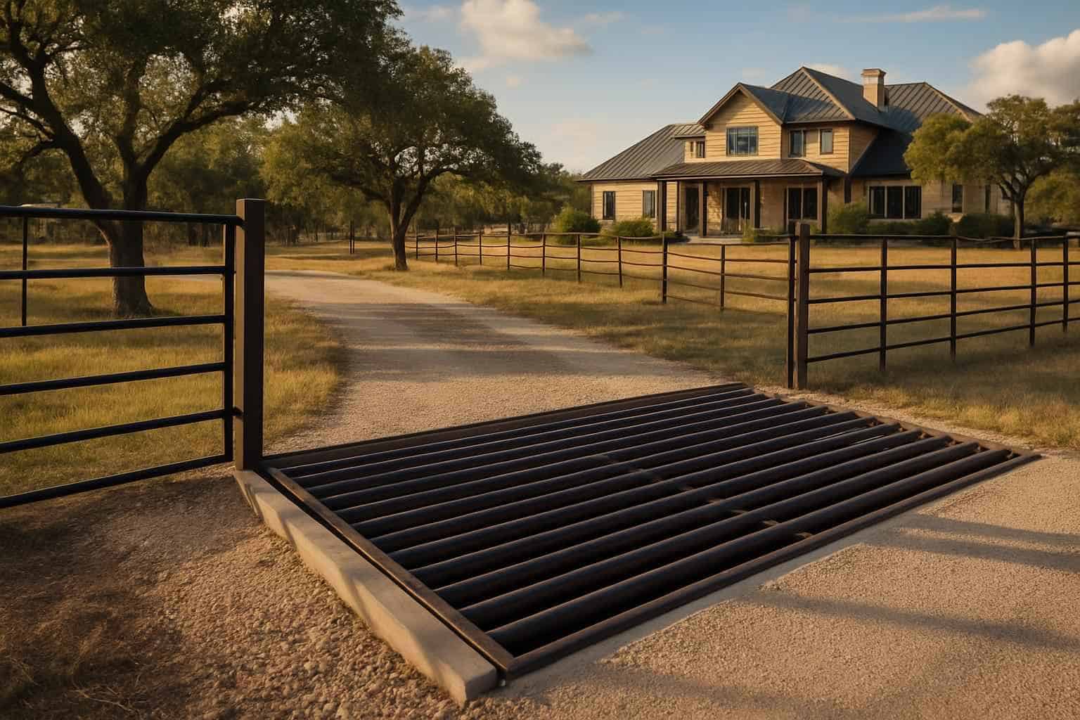 Cattle Guard Installation in Boerne Texas