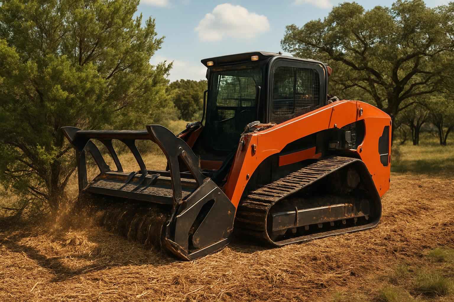 Cedar Brush Mulching in Boerne Texas