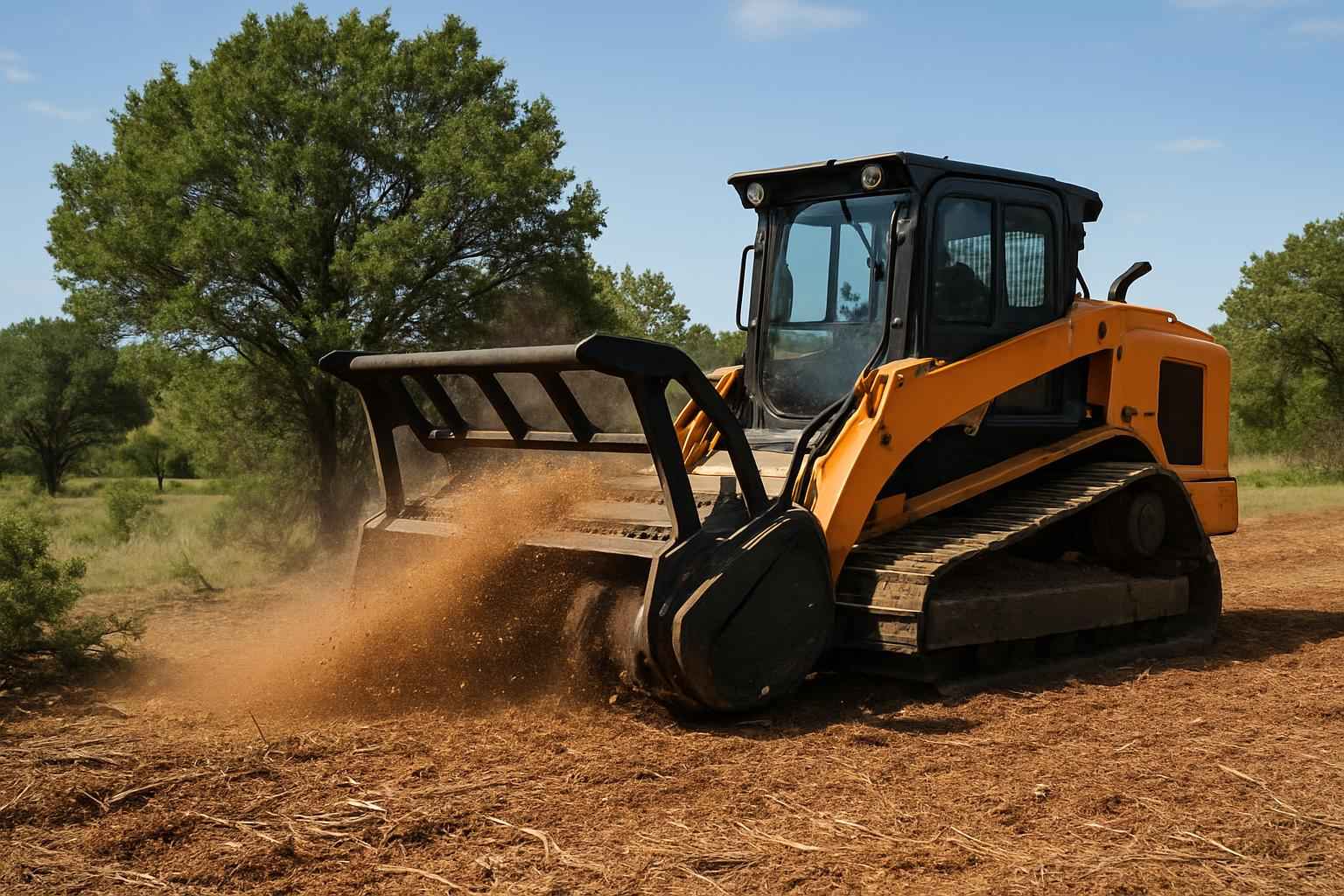 Cedar Brush Mulching in Cypress Mill Texas
