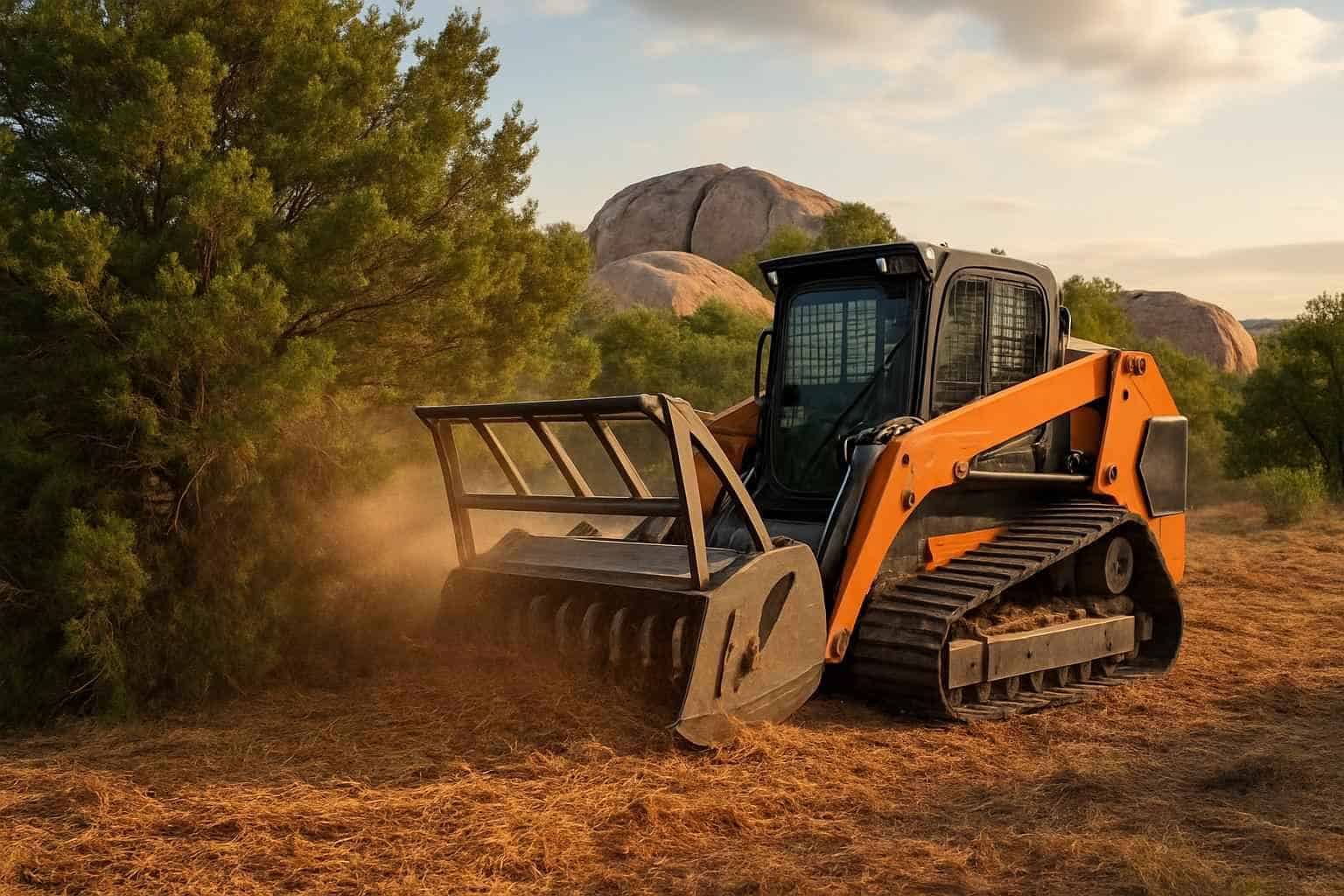 Cedar Brush Mulching in Granite Shoals Texas