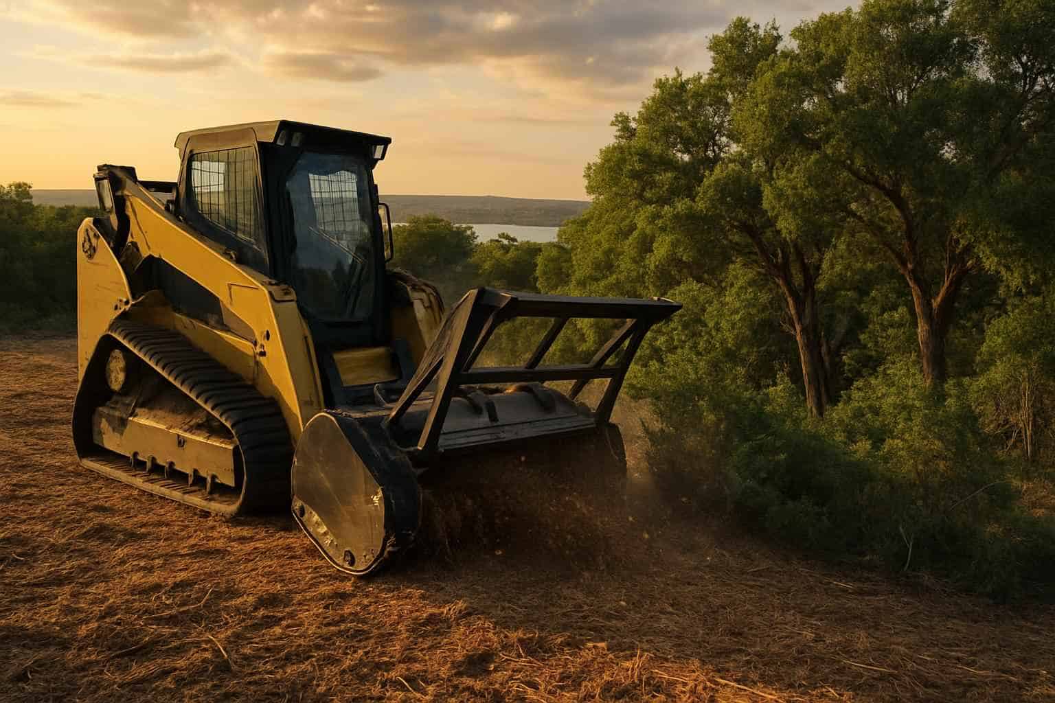 Cedar Brush Mulching in Horseshoe Bay Texas