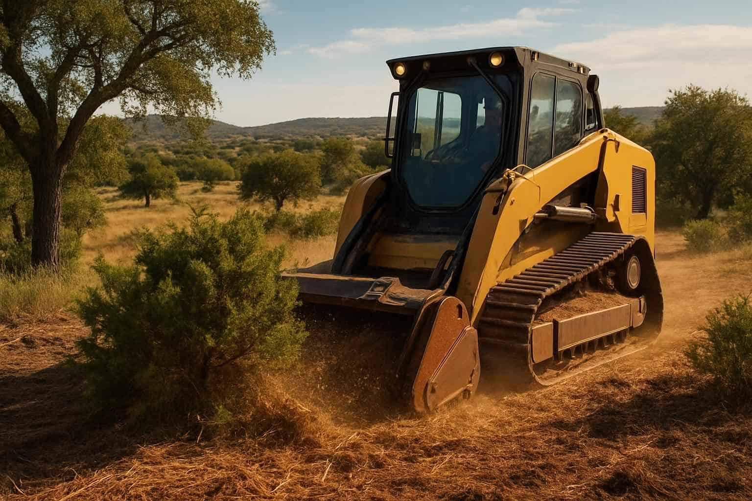 Cedar Brush Mulching in Llano Texas