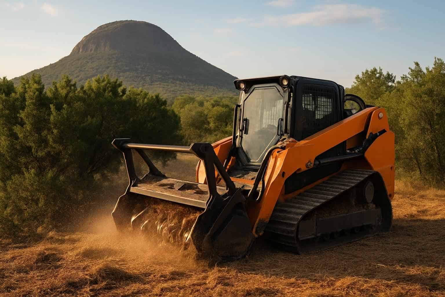 Cedar Brush Mulching in Round Mountain Texas