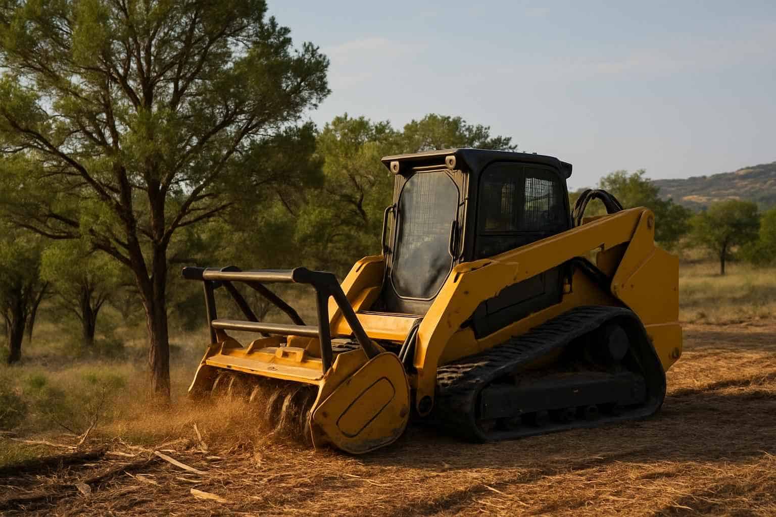 Cedar Clearing with Mulcher in Granite Shoals Texas