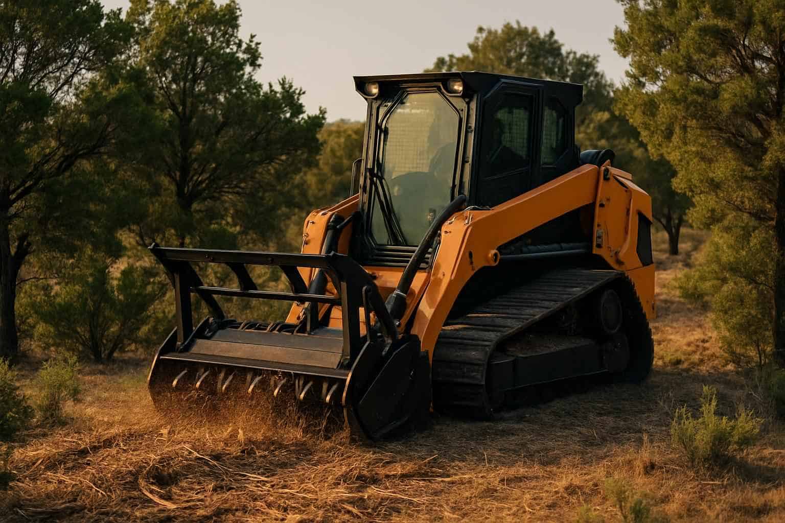 Cedar Clearing With Mulcher in Llano Texas