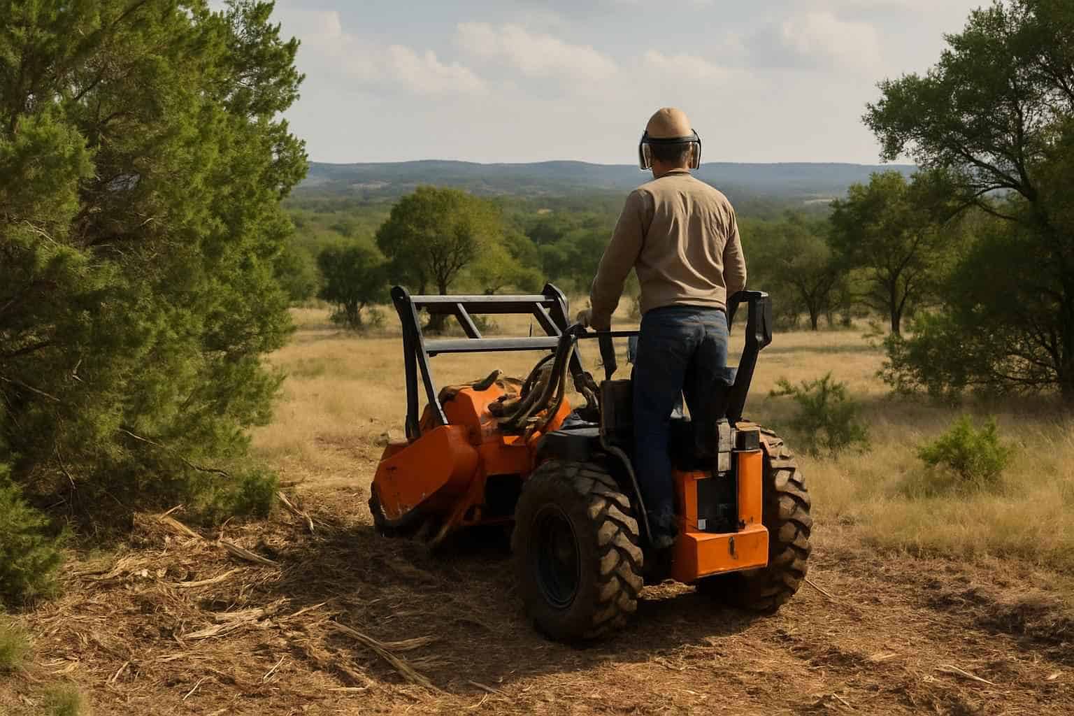 Cedar Fuel Reduction in Round Mountain Texas