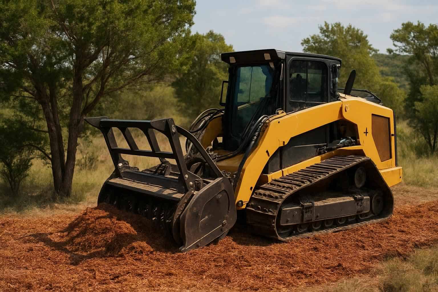 Cedar Mulching in Cottonwood Shores Texas