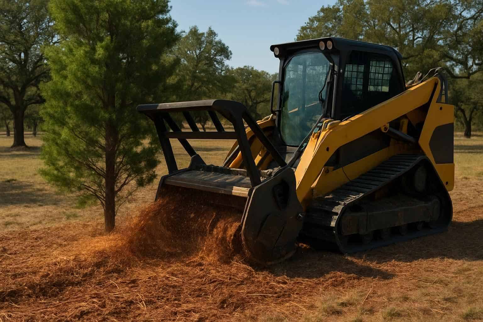 Cedar Mulching in Cypress Mill Texas