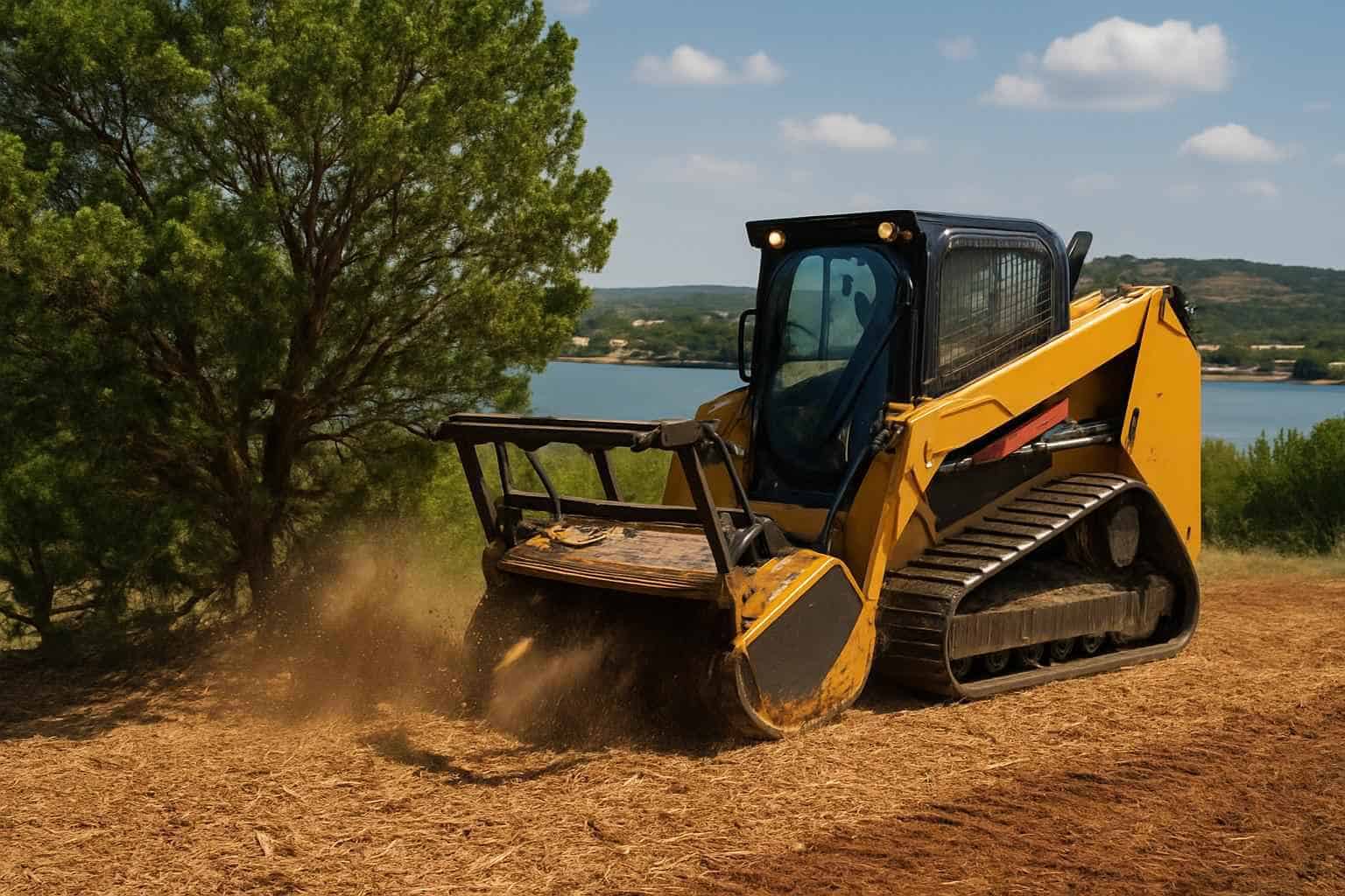 Cedar Mulching in Horseshoe Bay Texas