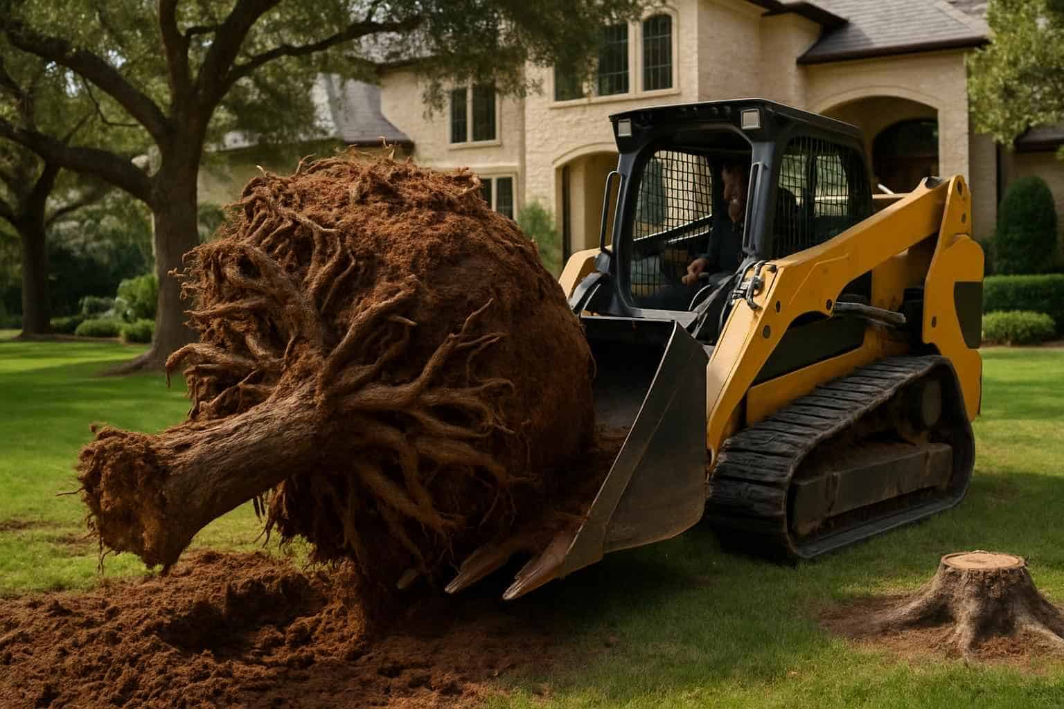 Cedar Root Ball Removal in Cypress Mill Texas