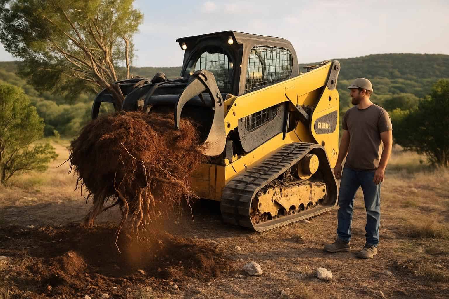 Cedar Root Ball Removal in Hunt Texas