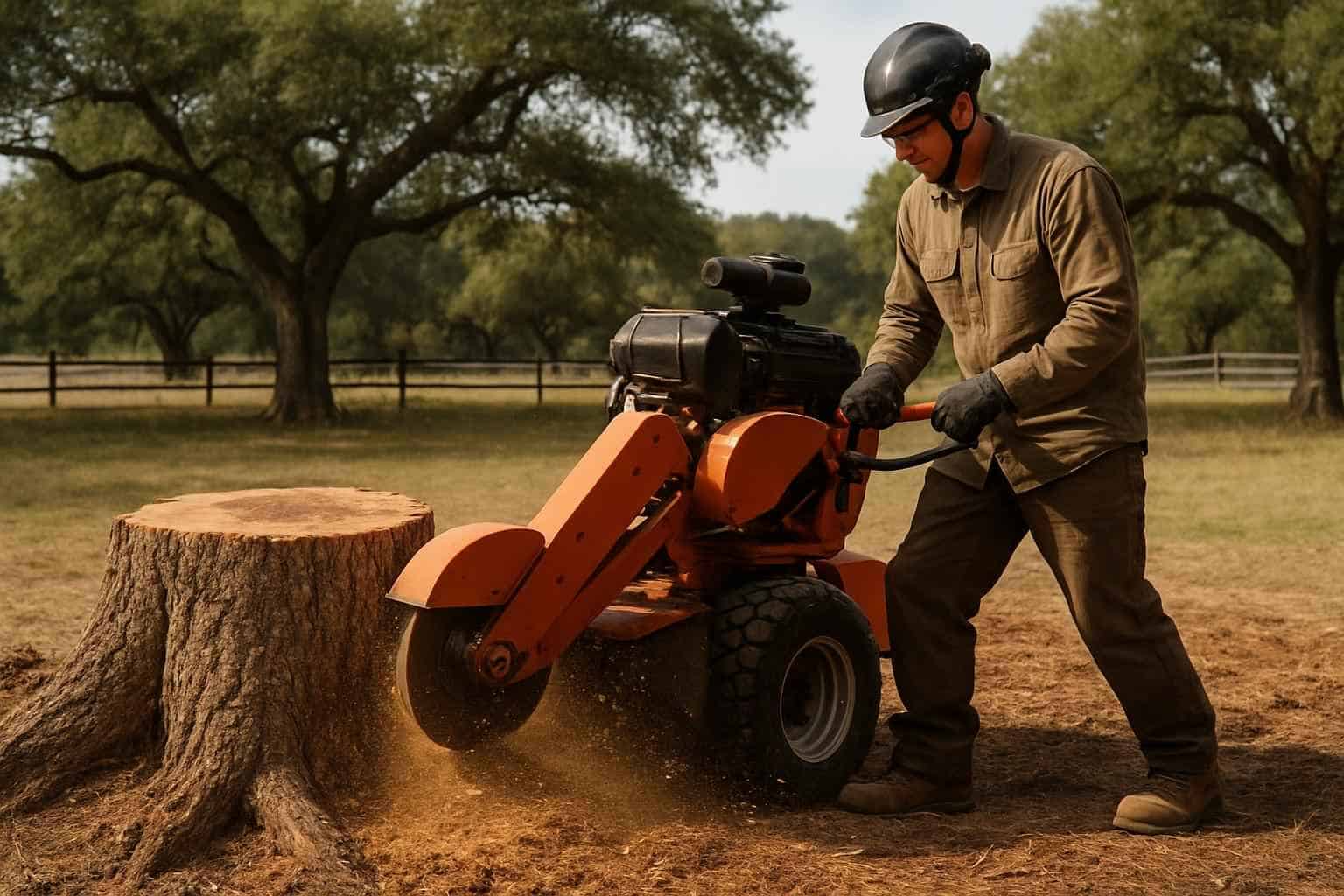 Cedar Stump Removal in Boerne Texas