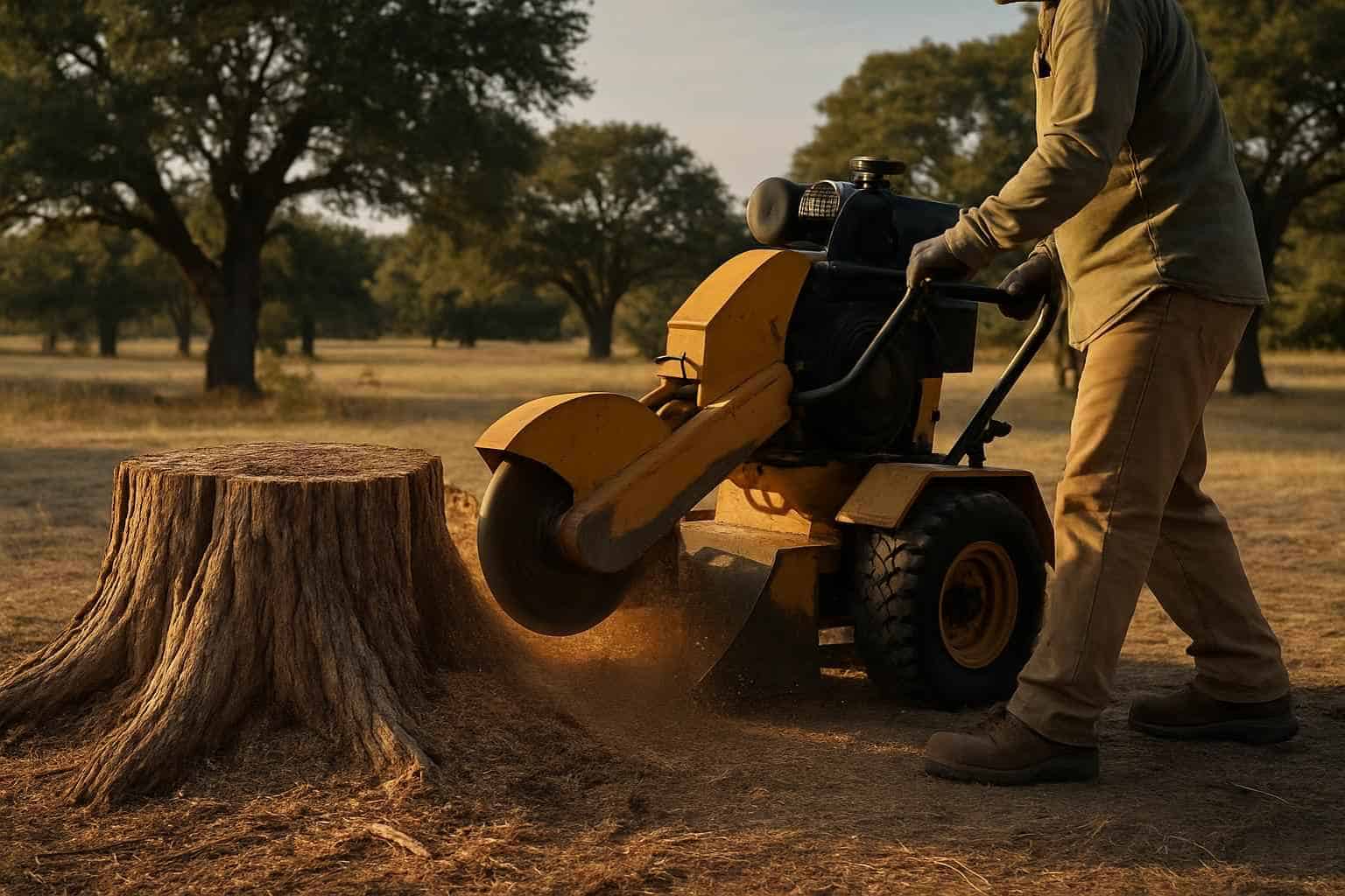 Cedar Stump Removal in Cypress Mill Texas