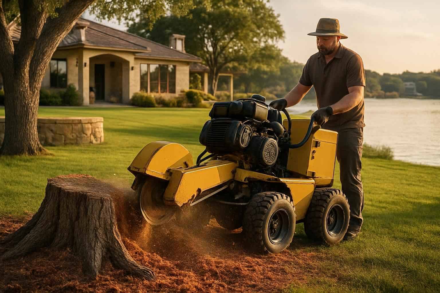 Cedar Stump Removal in Granite Shoals Texas