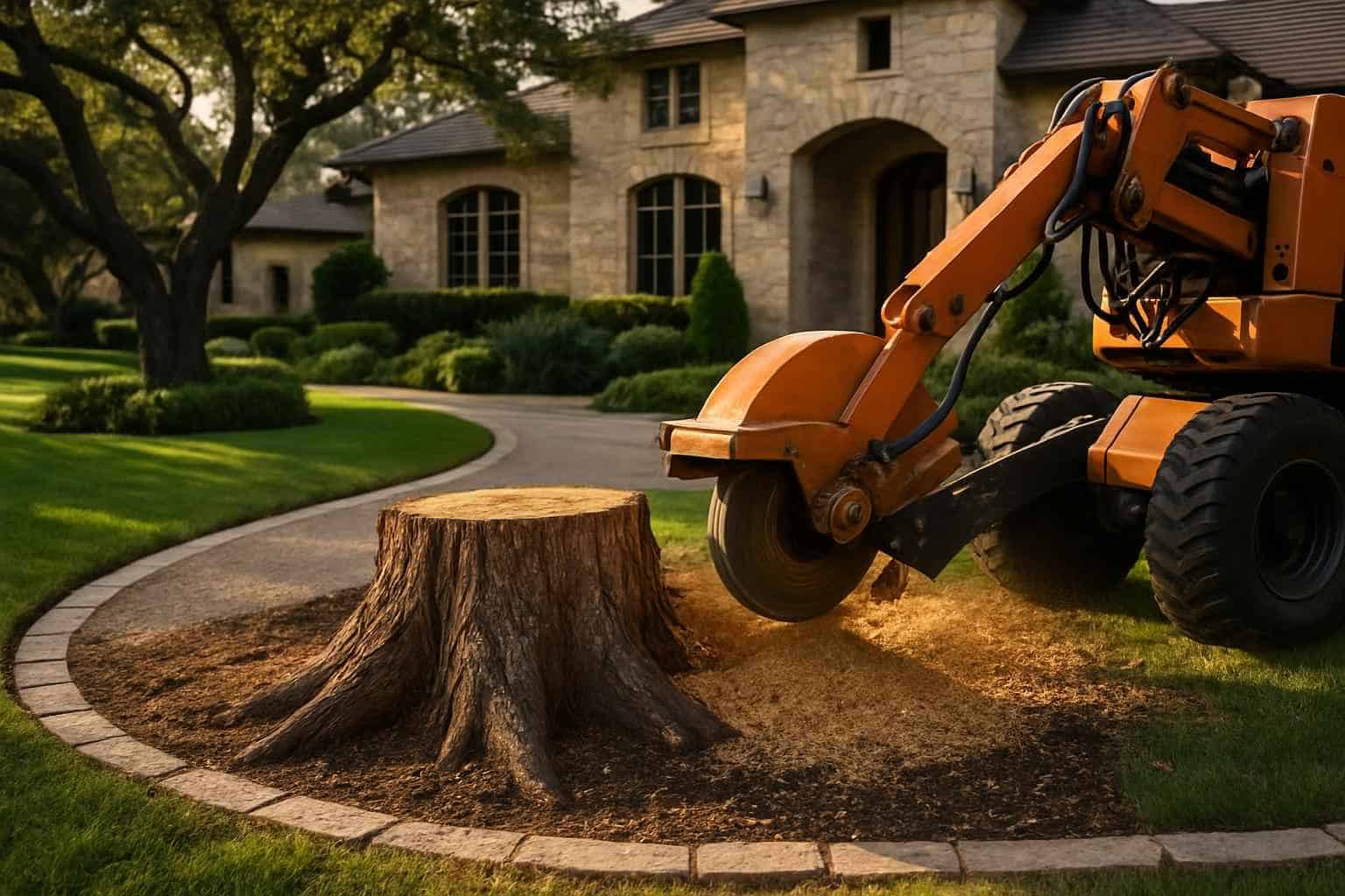 Cedar Stump Removal in Horseshoe Bay Texas