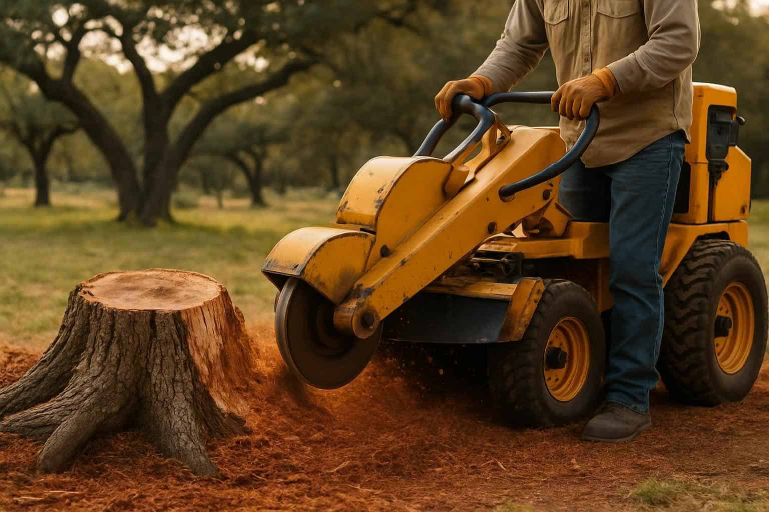 Cedar Stump Removal in Llano Texas