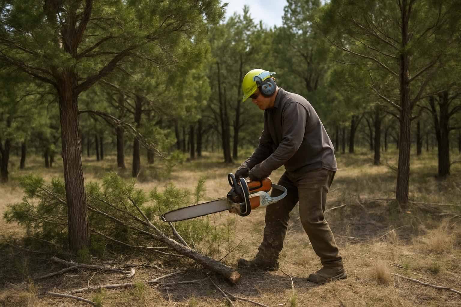 Cedar Thinning in Boerne Texas